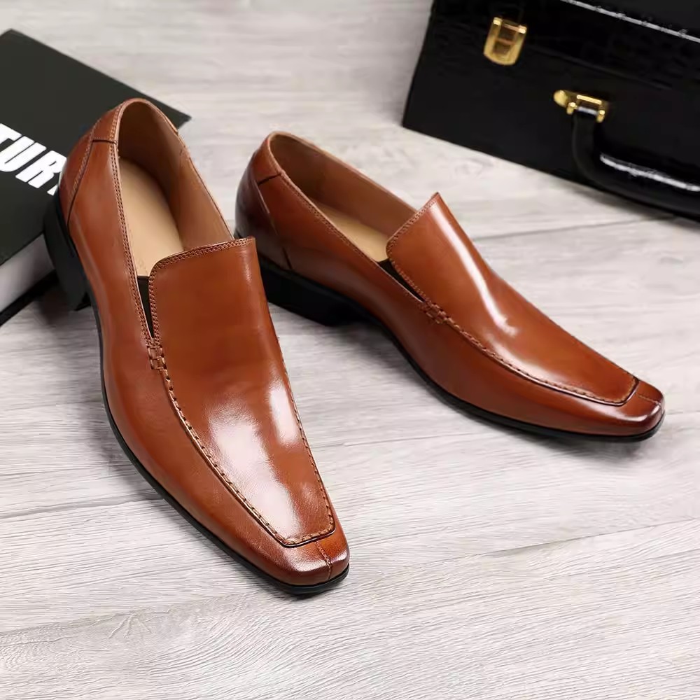 Men Shoes Formal - Chaussures en cuir pointues de style