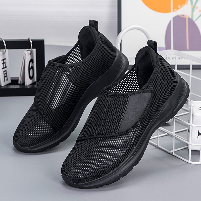 Men'S Shoes With Velcro - YUYIN Chaussures de sport en maille