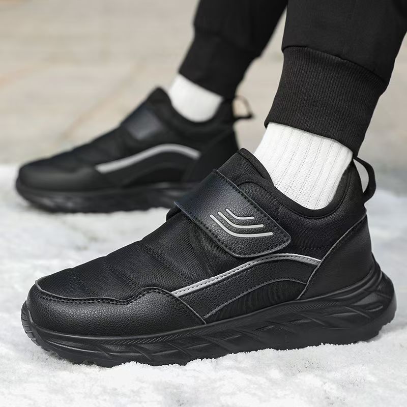 Men'S Shoes With Velcro - Bottes de neige d'hiver pour hommes,
