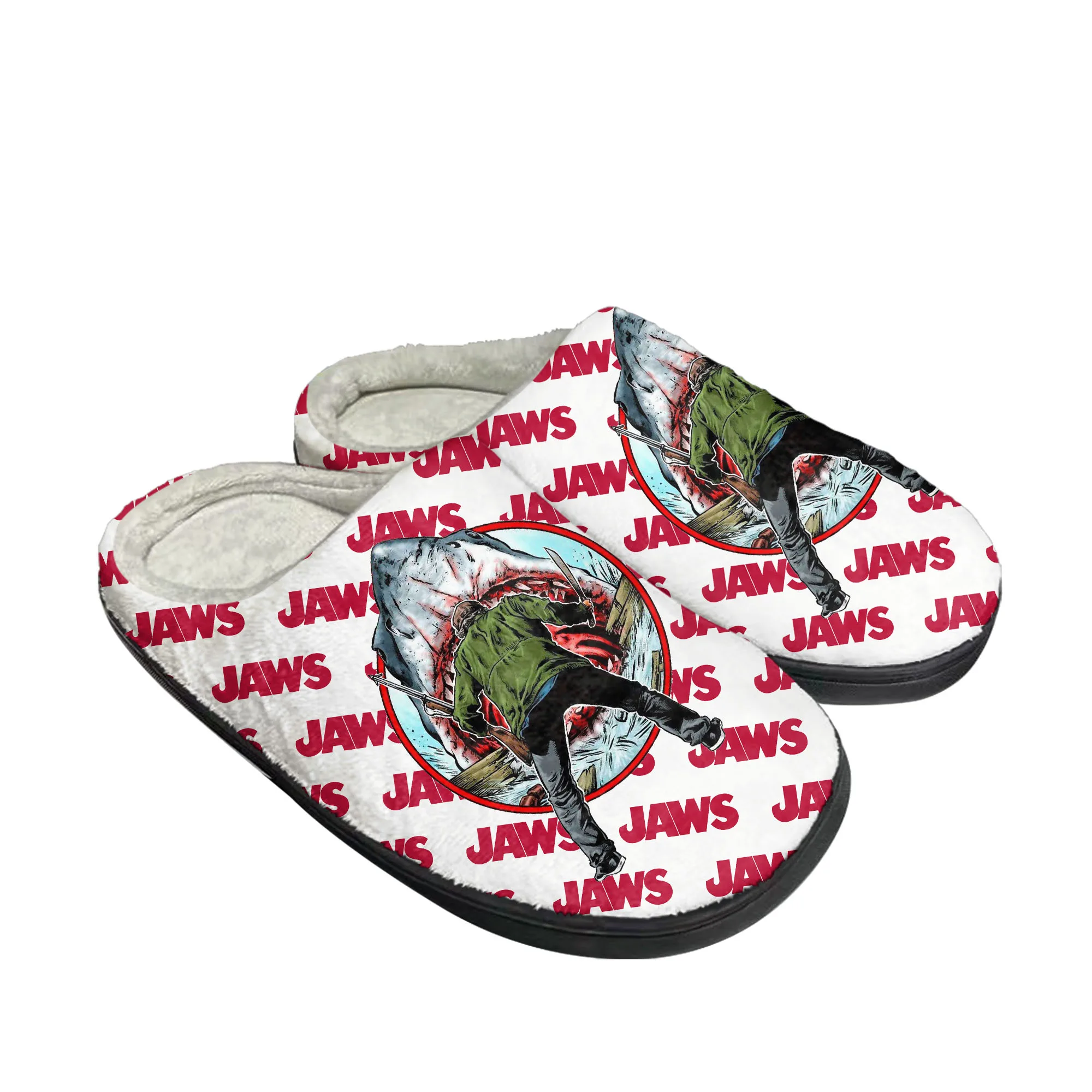 Men Shoes For Winter - Jaws film requin maison coton pantoufles