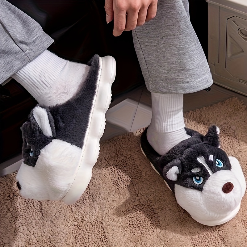 Men Shoes Eu To Us Size - ZUOFU Pantoufles en peluche mignonnes en
