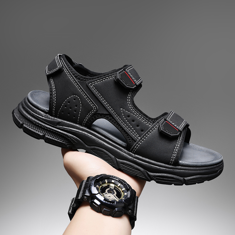 Men'S Shoes With Velcro - Sandales d'extérieur pour hommes avec sangles