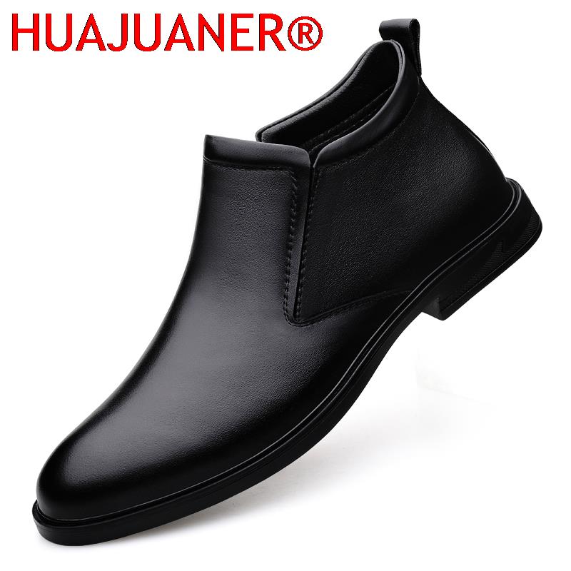 Men Shoes Formal - Chelsea bottes noir hommes bottes courtes