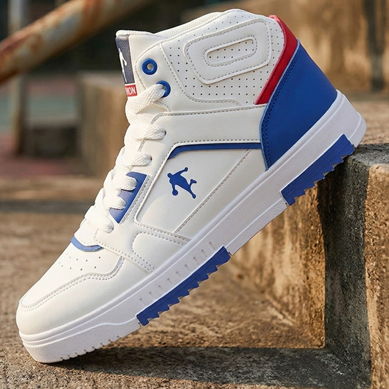 Men Shoes White Colour - Sneakers blanches à tige haute pour