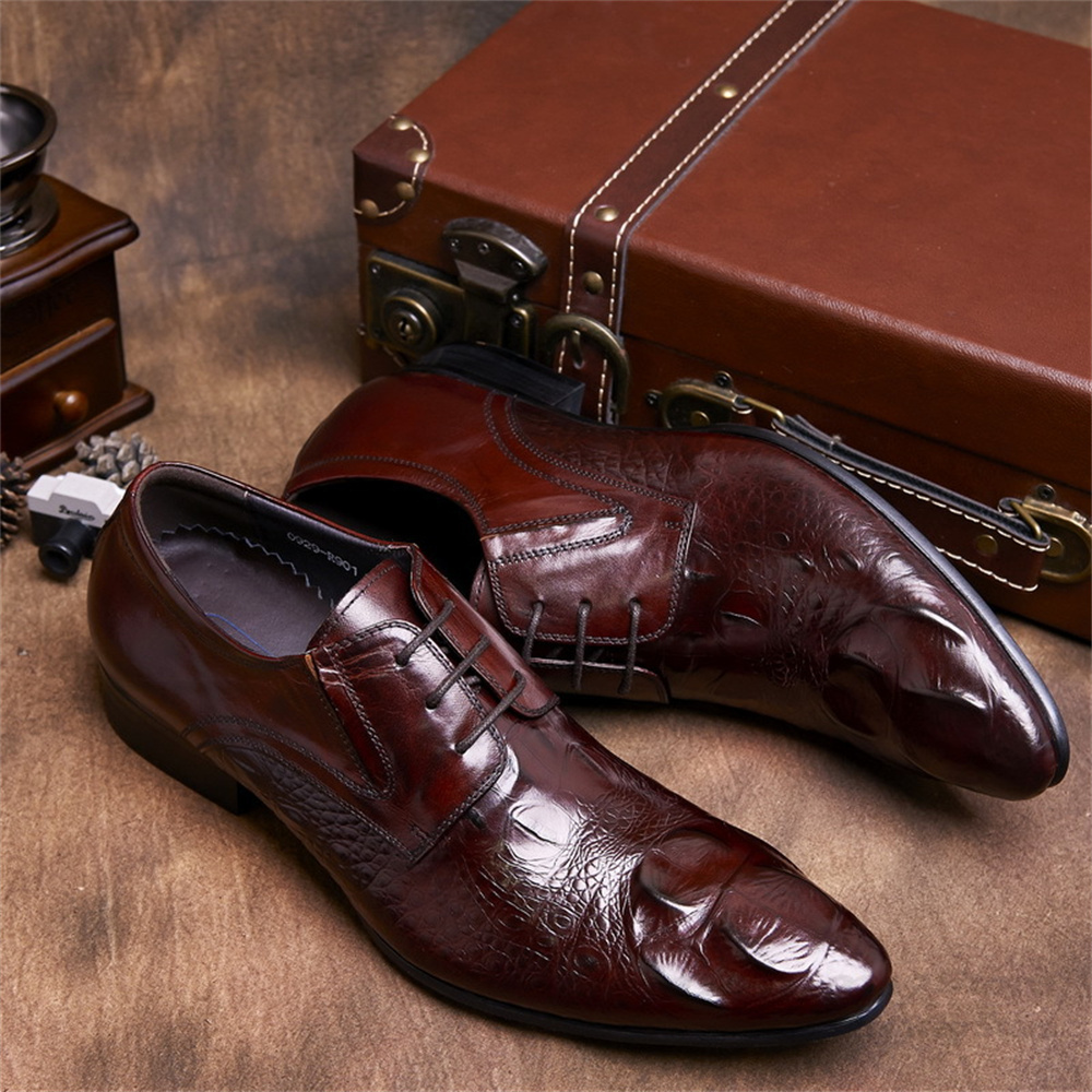 Men Shoes Formal - Peau de vache en relief motif