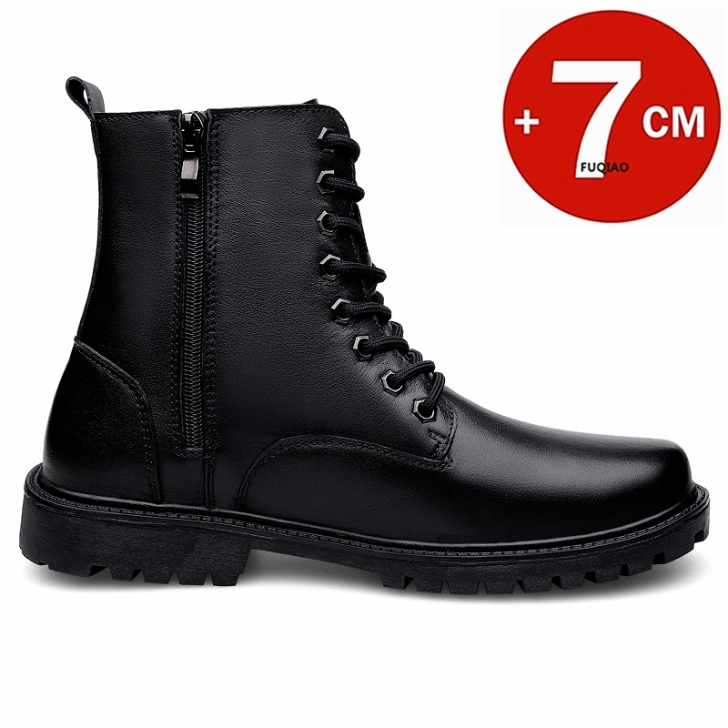 Bottines rehaussantes en cuir  - Men Shoes Formal avis et prix