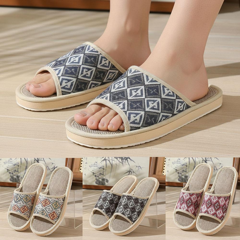 Chaussons en lin quatre saison - Men'S Shoes Non Slip avis et prix