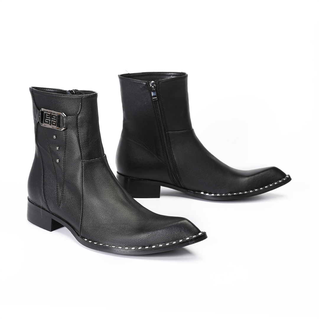 Bottines en cuir véritable à b - Men Shoes Formal avis et prix