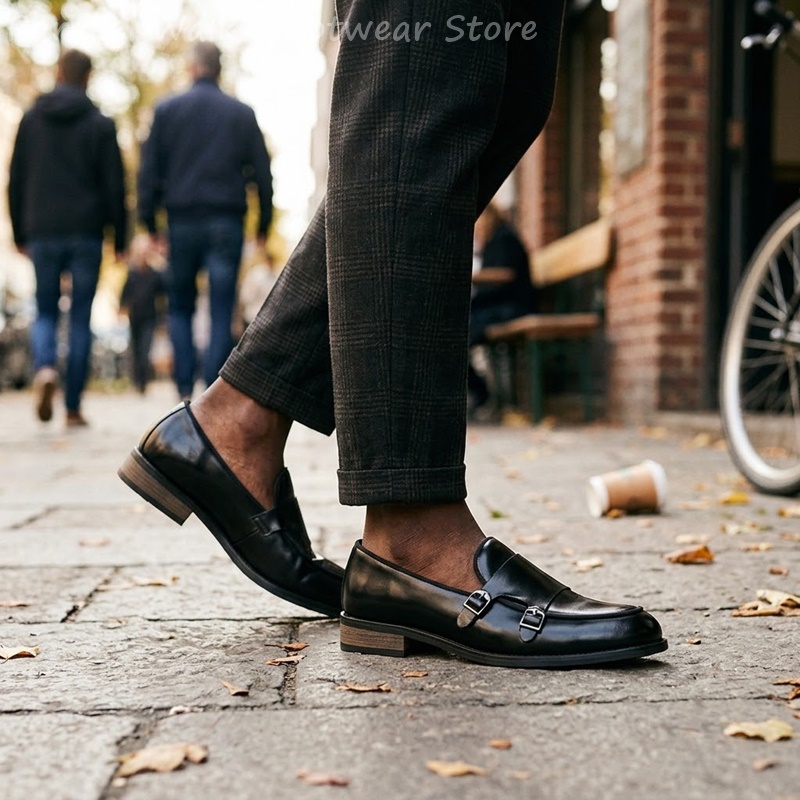 Mocassins à double boucle pour - Men Shoes Formal avis et prix