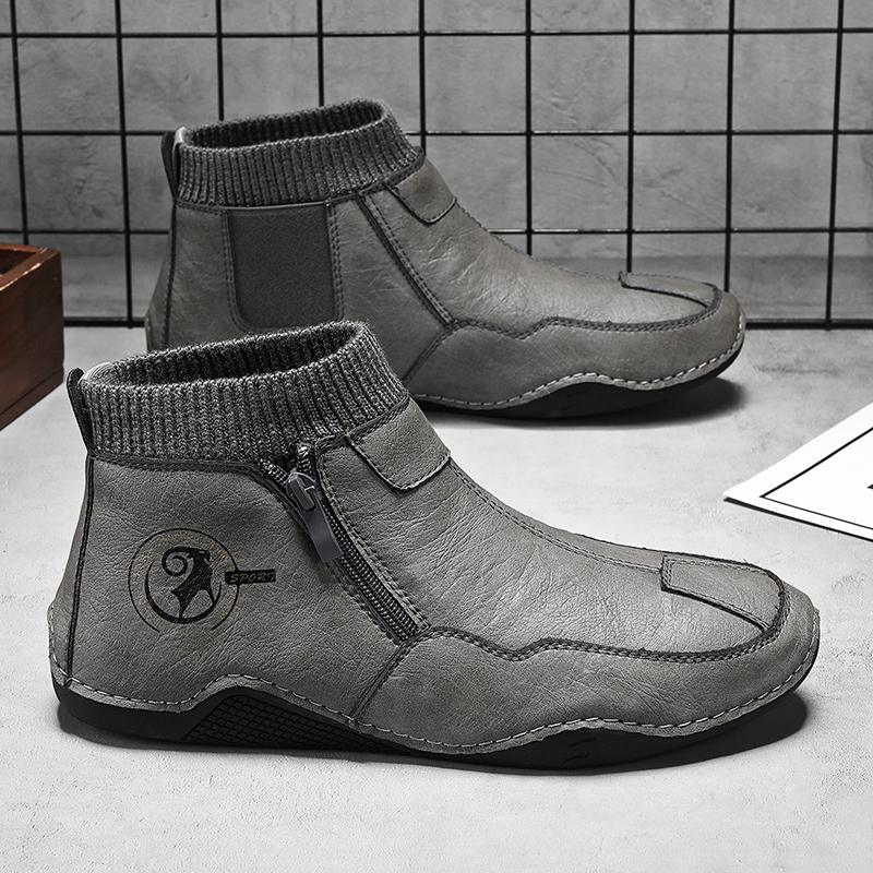 Bottes décontractées pour homm - Men'S Shoes Zipper avis et prix