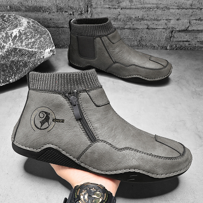 Bottes décontractées pour homm - Men'S Shoes Zipper avis et prix
