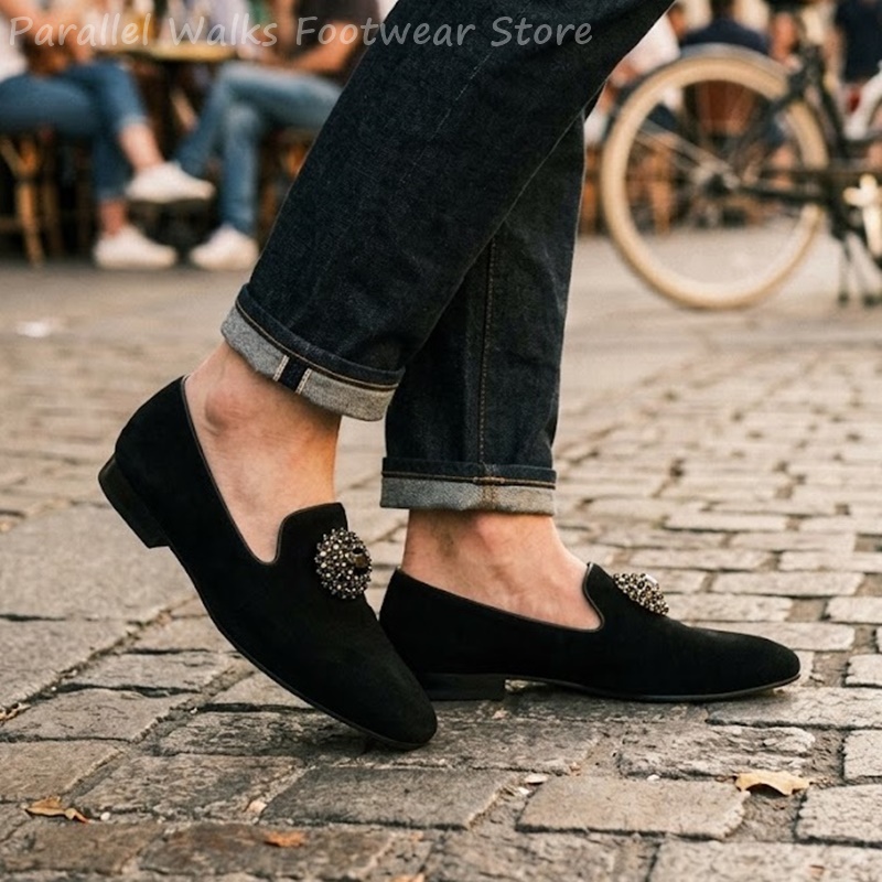 Mocassins en daim pour hommes, - Men Shoes Formal avis et prix