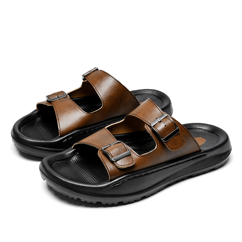 Sandales à enfiler pour hommes - Men'S Shoes With Velcro avis et prix