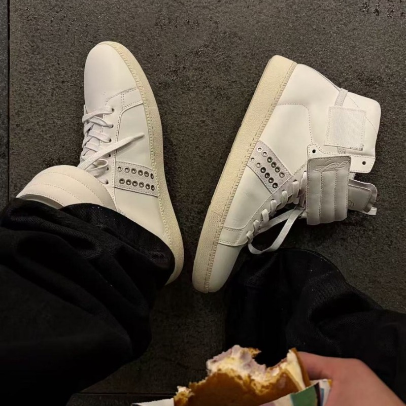 Baskets montantes en cuir véri - Men Shoes White Colour avis et prix