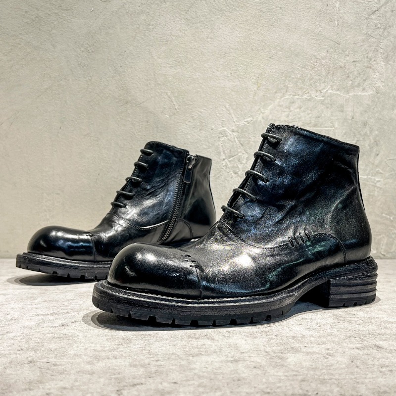 Bottes montantes en cuir de ch - Men'S Shoes Zipper avis et prix