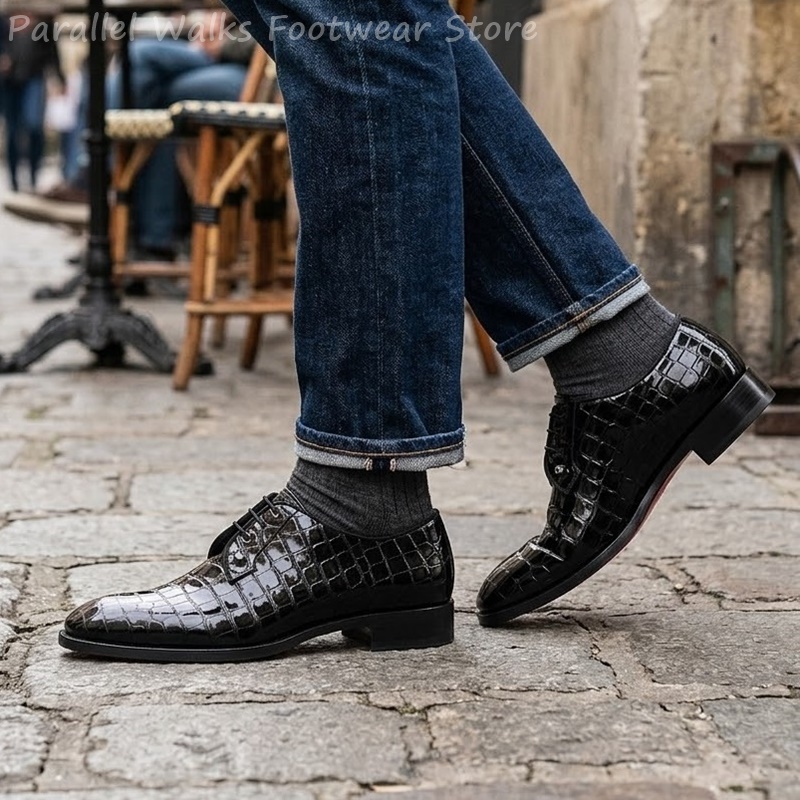 Chaussures Oxford en cuir vern - Men Shoes Formal avis et prix