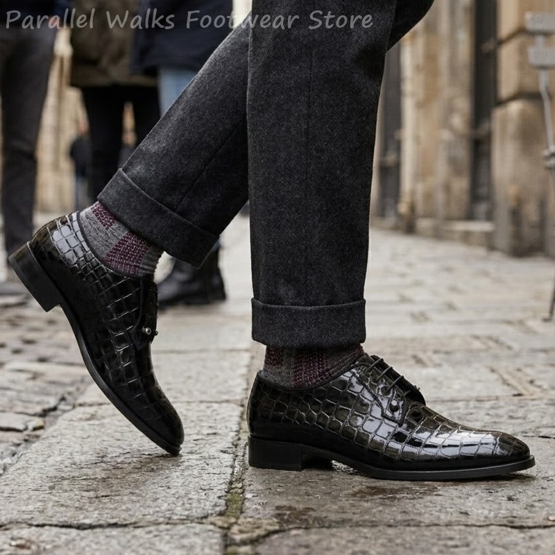 Chaussures Oxford en cuir vern - Men Shoes Formal avis et prix