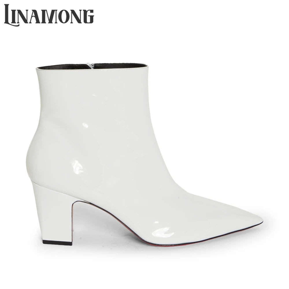 Bottines à talon bloc de 5 cm  - Men Shoes White Colour avis et prix