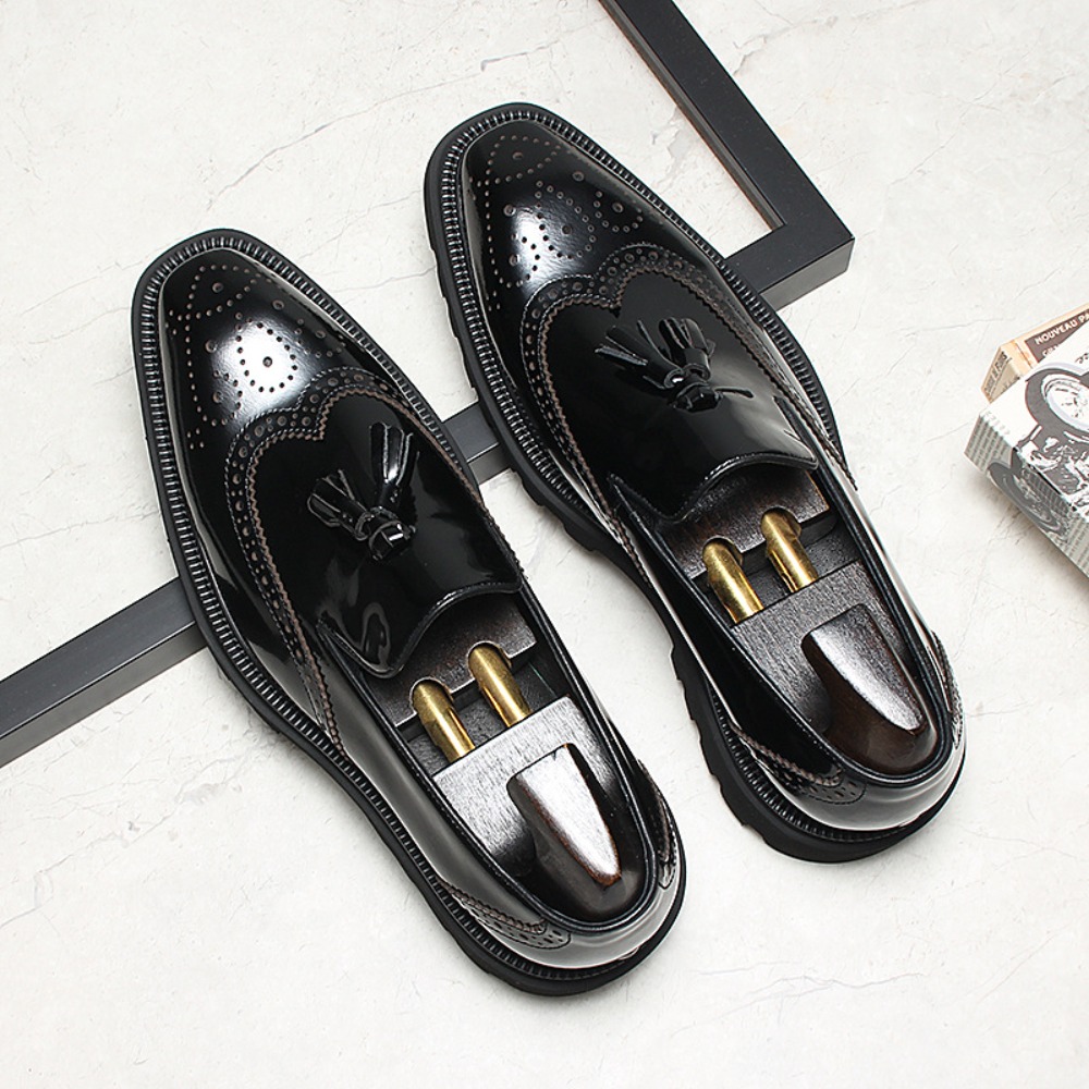 Chaussures en cuir décontracté - Men Shoes Eu To Us Size avis et prix