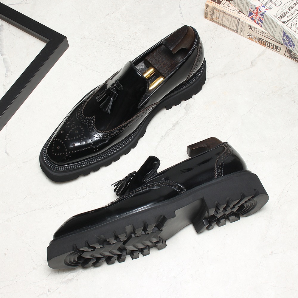 Chaussures en cuir décontracté - Men Shoes Eu To Us Size avis et prix