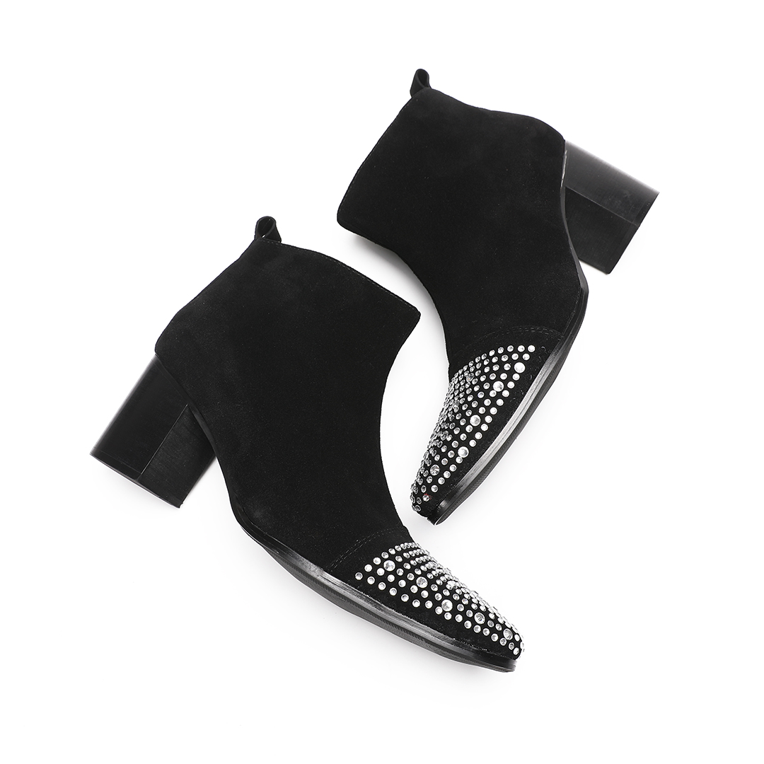 Bottines à talons hauts en cui - Men'S Shoes Zipper avis et prix