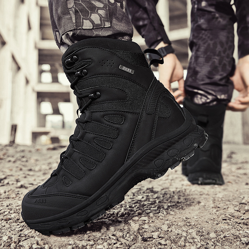 Nouveaux hommes bottes tactiqu - Men'S Shoes Zipper avis et prix