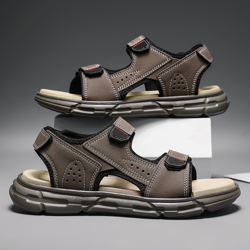 Sandales d'été pour hommes, an - Men'S Shoes With Velcro avis et prix