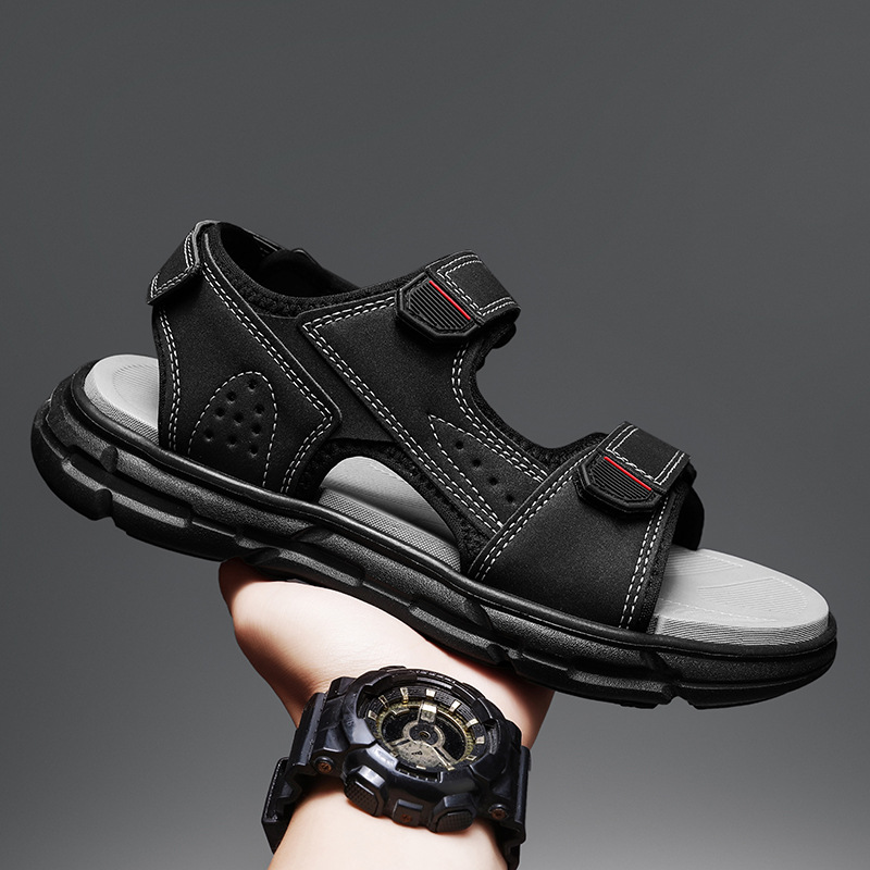 Sandales d'été pour hommes, an - Men'S Shoes With Velcro avis et prix