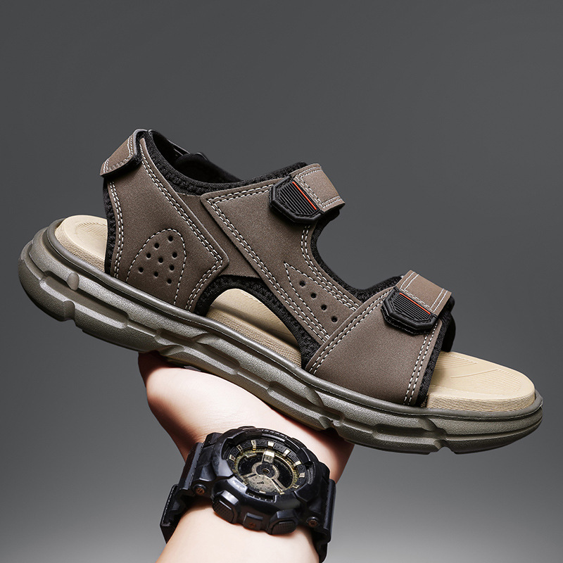Sandales d'été pour hommes, an - Men'S Shoes With Velcro avis et prix