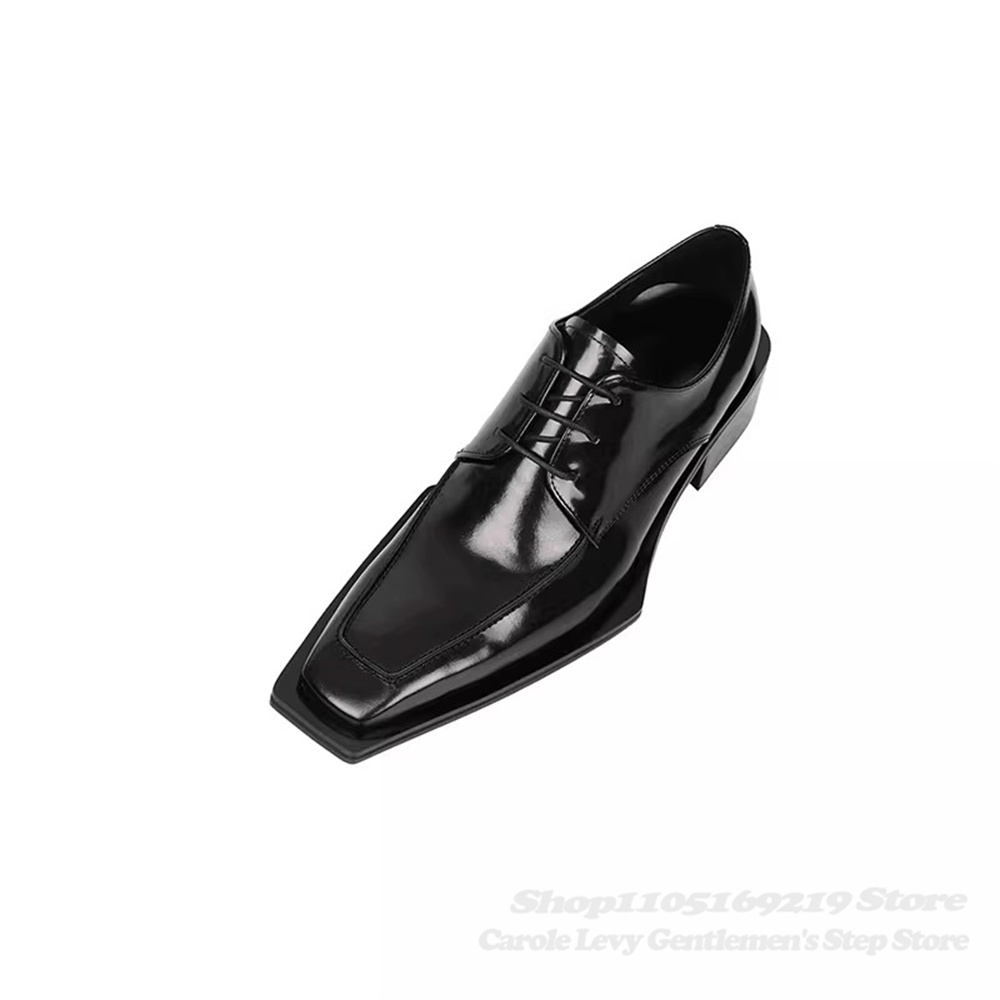 Chaussures Derby en cuir verni - Men Shoes Formal avis et prix