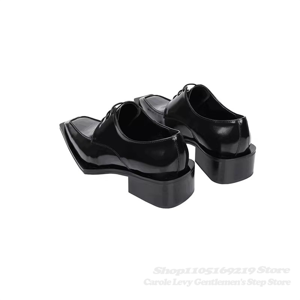 Chaussures Derby en cuir verni - Men Shoes Formal avis et prix
